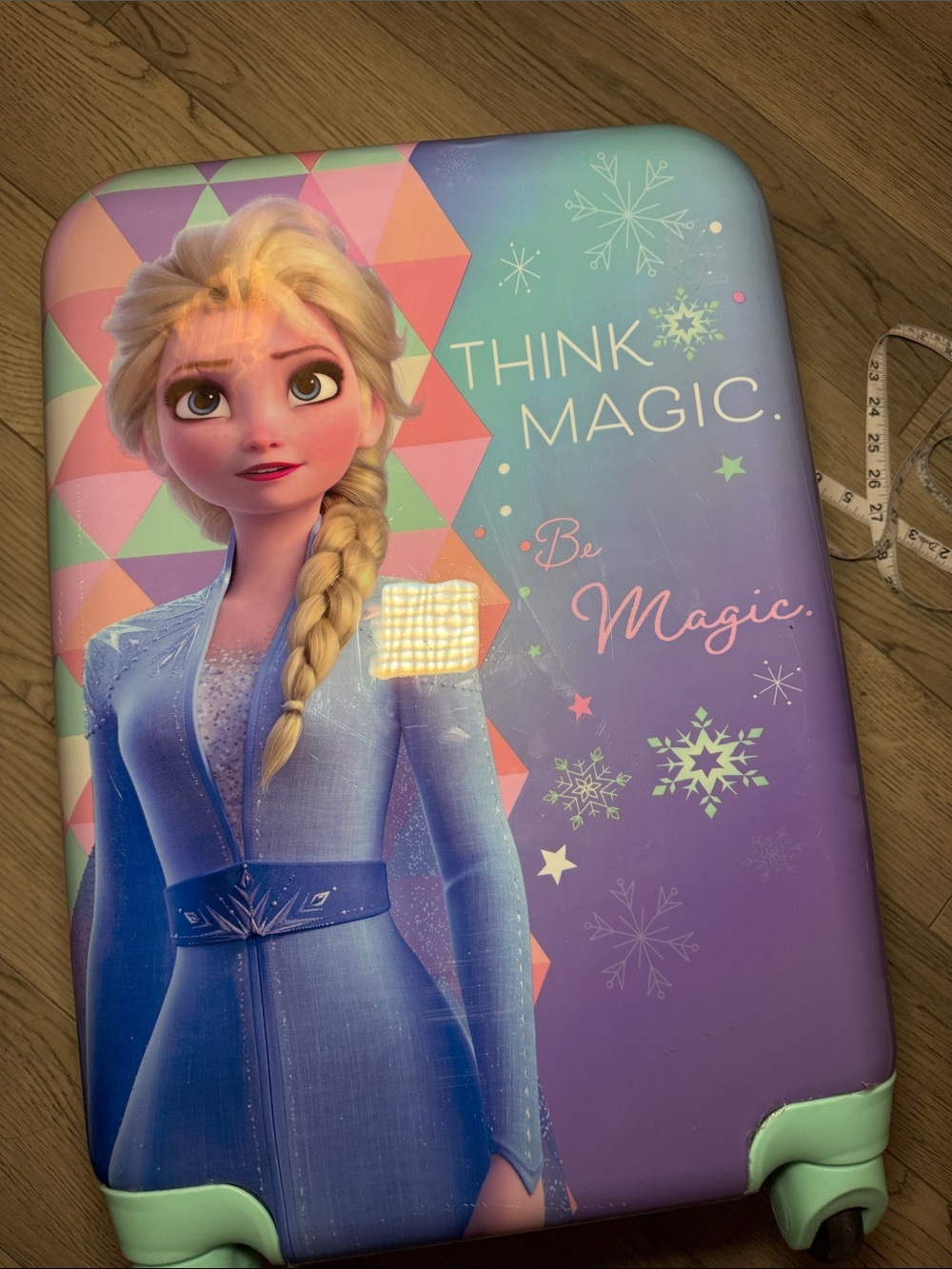 Disney Frozen Elsa Carry On Luggage Hardcover 18" Spinner Suitcase - Picture 12 of 12
